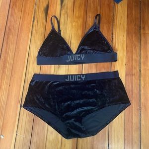 Crushed velvet juicy set, XL, never worn